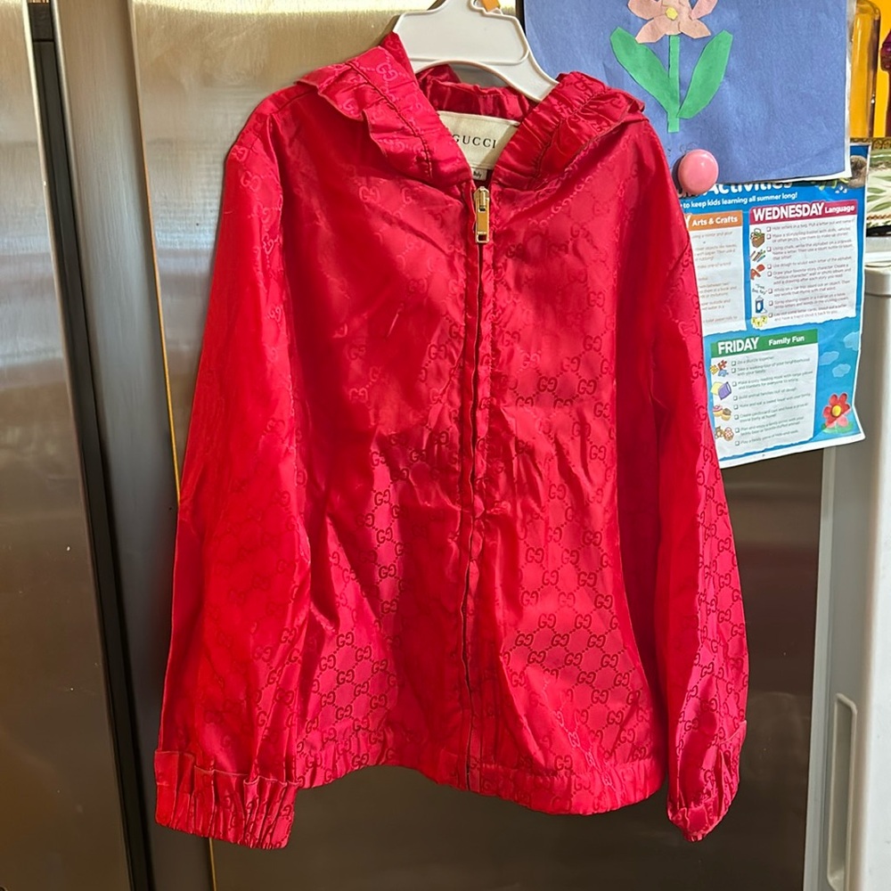 Gucci girls raincoat Size 5